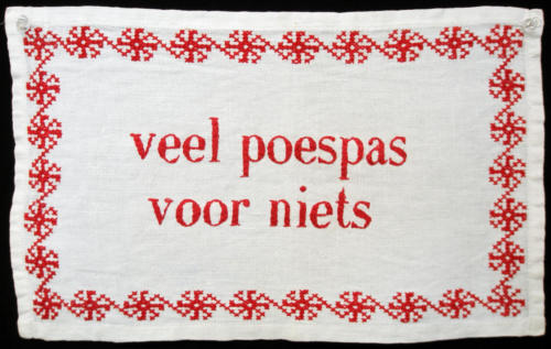 veel poespas voor niets